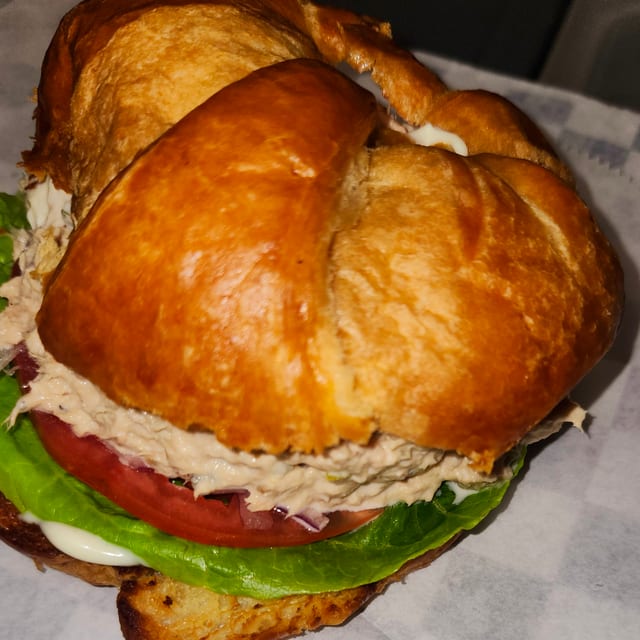 Chicken Salad on Croissant.