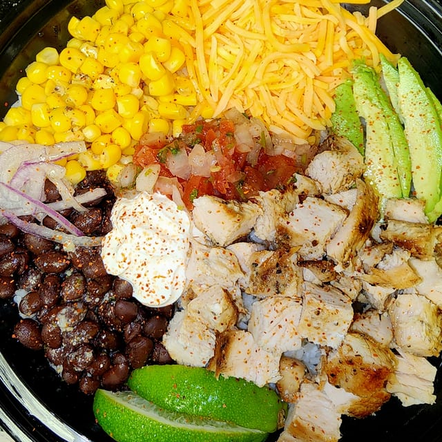 Southwest Chicken Rice Bowl.