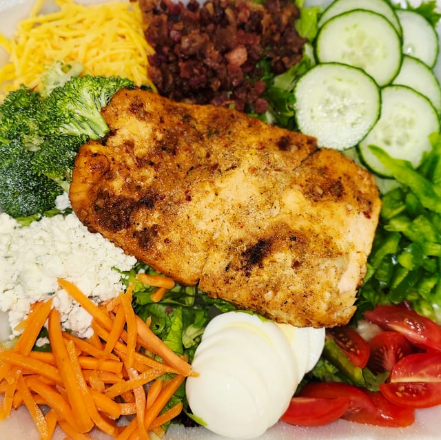Salmon Cobb Salad.