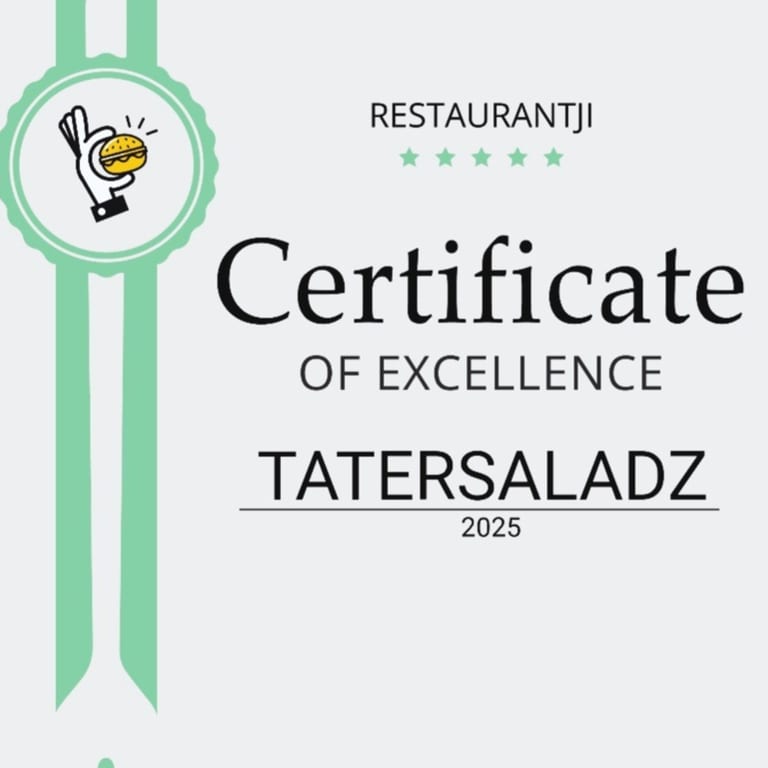 Certificate Of Excellence 2025