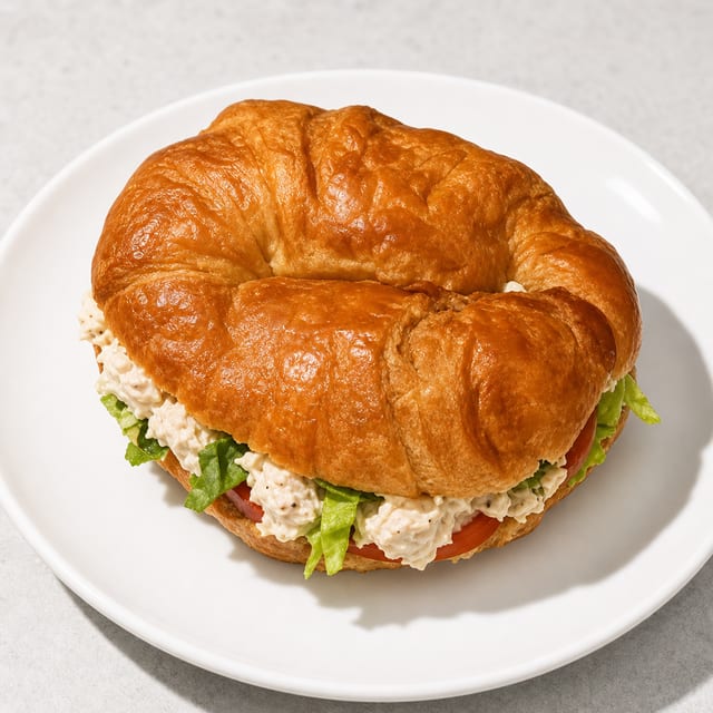 Chicken Salad on Croissant.
