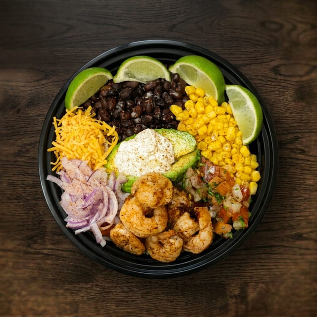 Southwest Shrimp Rice Bowl.