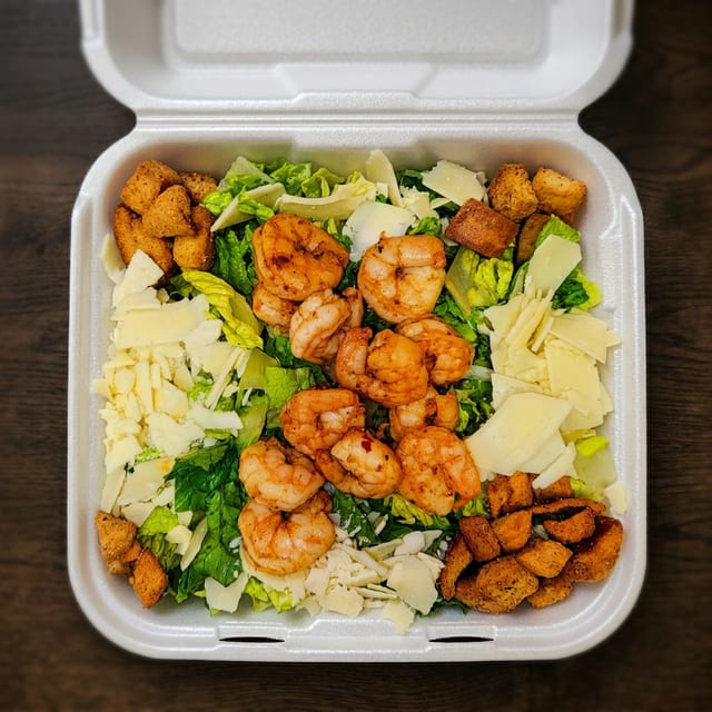 Shrimp Caesar Salad.