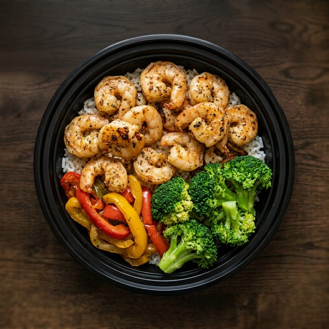 Shrimp Rice Bowl.