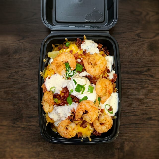 Shrimp Bacon Ranch Tater.